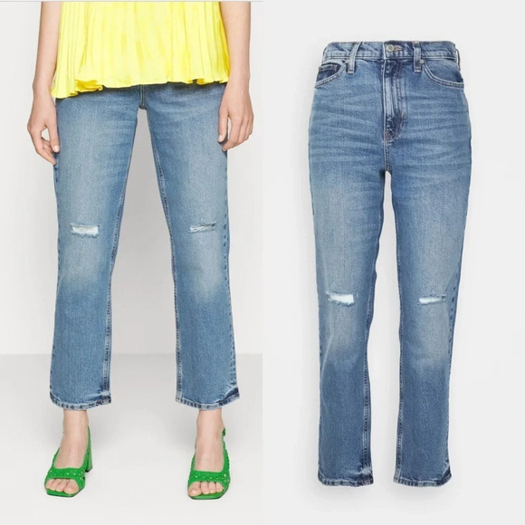 Banana Republic High Rise Straight Distressed  Jean Zion
Wash Denim - Picture 2 of 16